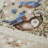 Printed embroidery chart “Lace Framed Birds. Bluebirds”