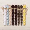 Набор ниток OwlForest для схемы «Полосатые зебры» (DMC)
