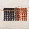 Set of OwlForest Hand-Dyed Threads for the “Fluffy Cats” Chart (DMC)