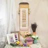 Printed embroidery chart “Vertical Birth Sampler for Girls”