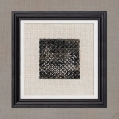 Бесплатная схема для вышивания «Совиный чёрный квадрат»