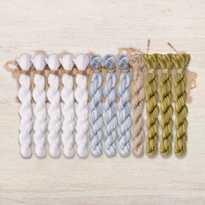 Набор ниток OwlForest для схемы «Снежный танец» (DMC)