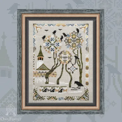 Схема для вышивания «Грачи»