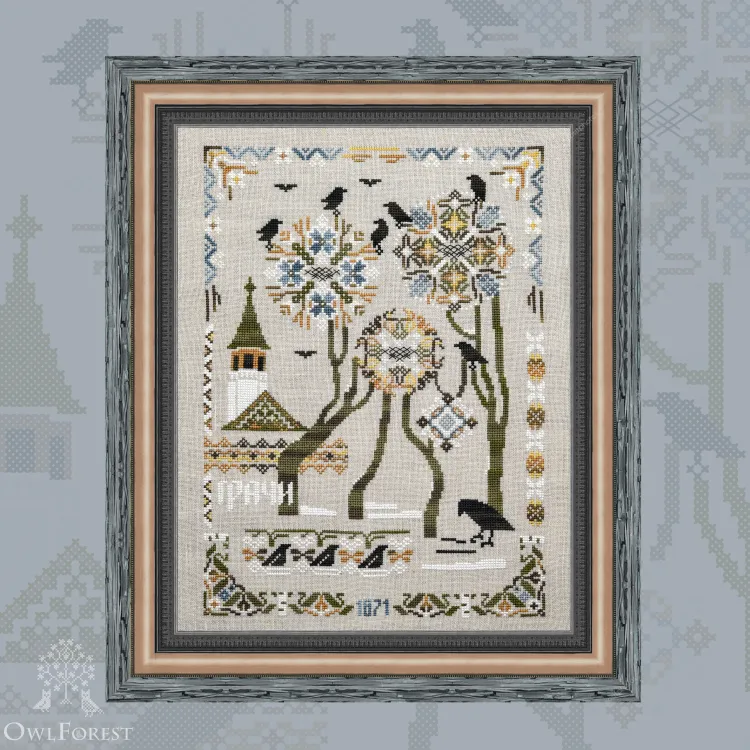 Схема для вышивания <strong>«Грачи»</strong>