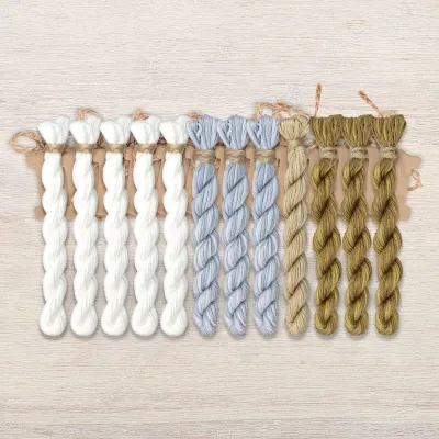 Набор ниток OwlForest для схемы «Снежный танец» (ПНК)