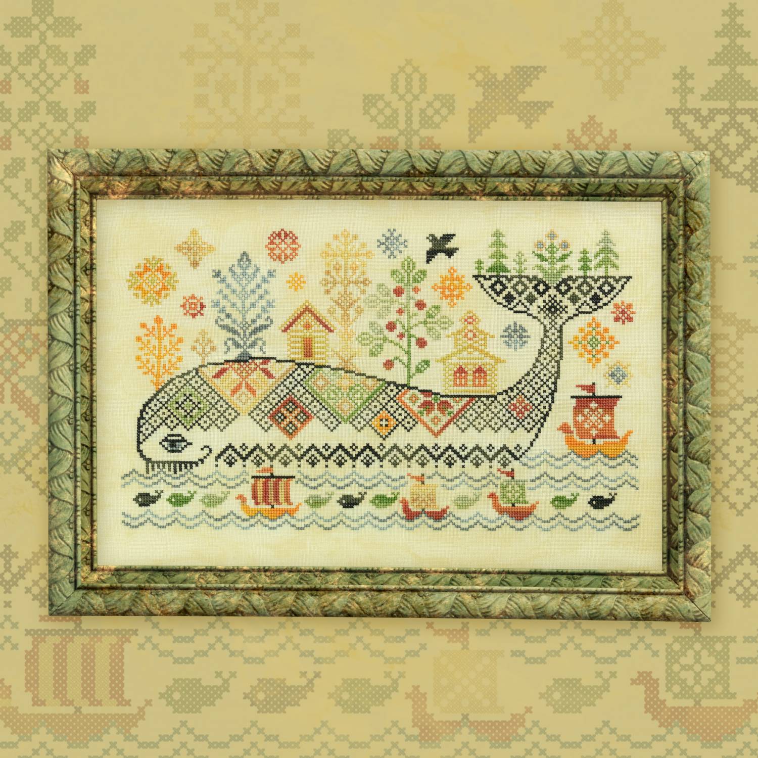 Nabor Dlya Vyshivaniya Chudo Yudo Ryba Kit Owlforest Embroidery