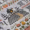 Digital embroidery chart “Autumn Night Alphabet” Latin Letters
