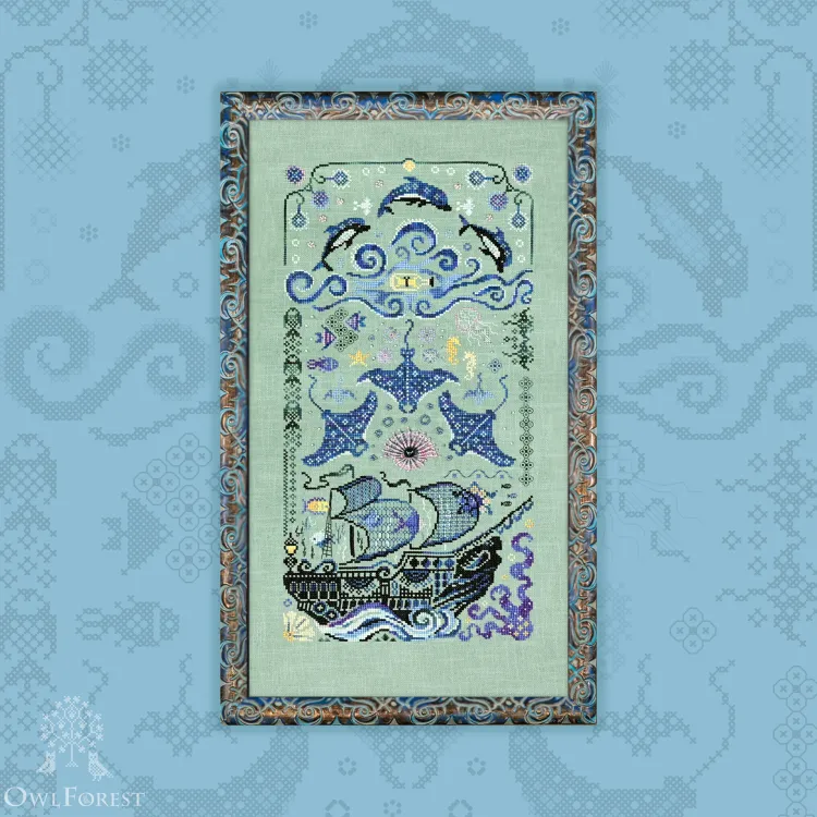 Схема для вышивания «Чёрная жемчужина» 