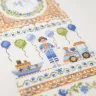 Printed embroidery chart “Vertical Birth Sampler for Boys”
