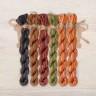Set of OwlForest Hand-Dyed Threads for the “Squirrel” Chart (DMC)
