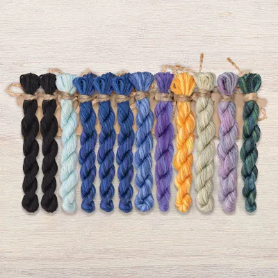 Набор ниток OwlForest для схемы «Чёрная жемчужина» (DMC)