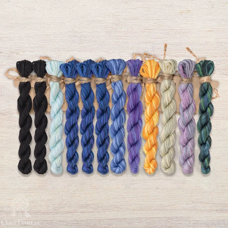 Набор ниток OwlForest для схемы «Чёрная жемчужина» (DMC)