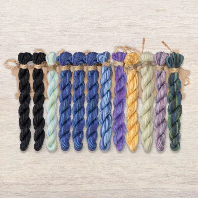 Набор ниток OwlForest для схемы «Чёрная жемчужина» (ПНК)