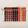Set of OwlForest Hand-Dyed Threads for the “Funny Dogs” Chart (DMC)