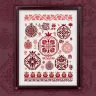 Digital embroidery chart “Pomegranate Quaker”