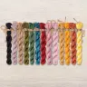 Set of OwlForest Hand-Dyed Threads for the “Chicken Yard” Chart (DMC)
