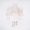 Печатная ткань «Деревенька», 30ct