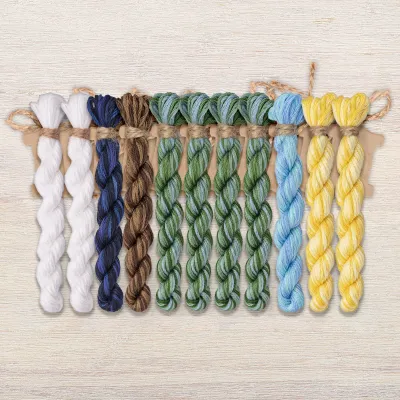 Набор ниток OwlForest для схемы «Весна идёт» (DMC)