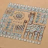 Digital embroidery chart “Mesoamerican Motifs. Panel Picture” 3 colors