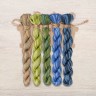 Set of OwlForest Hand-Dyed Threads for the “Blueberry Summer” Chart (DMC)