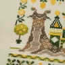 Digital embroidery chart “Snail Houses. Lemon”