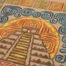 Digital embroidery chart “Mesoamerican Motifs. Panel Picture” 5 colors