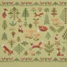 Printed embroidery chart “Fox Forest”