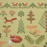 Printed embroidery chart “Fox Forest”