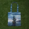“Columba constellation” Linen Shopping Bag 