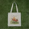 “Redhead on the Mushroom” Linen Shopping Bag 