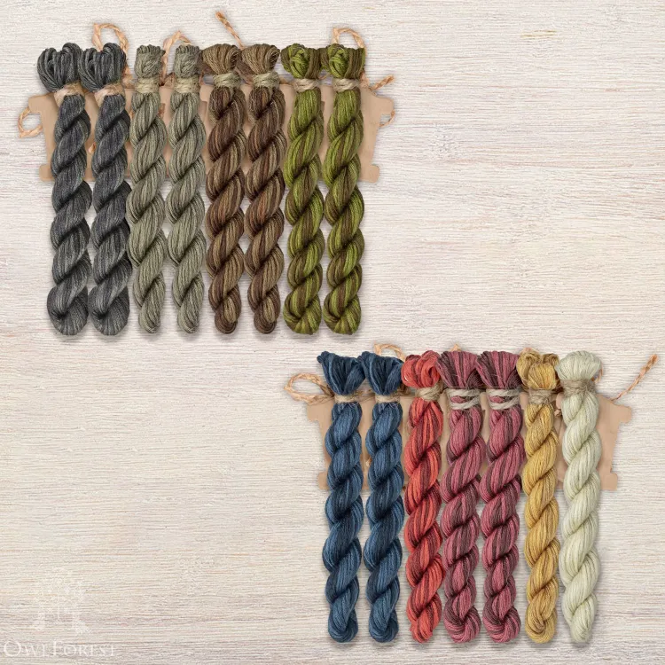 Набор ниток OwlForest для схемы «Приключения Шерлока Холмса» (ПНК)