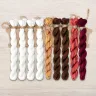 Set of OwlForest Hand-Dyed Threads for the “Winter Scenes. Street” Chart (Thread Trade n.a. Kirov)