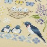 Printed embroidery chart “Swallows”