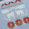 Printed embroidery chart “A Little House at the North Pole”