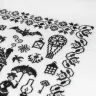 Printed embroidery chart “Black Vintage Sampler”