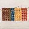Set of OwlForest Hand-Dyed Threads for the “Mesoamerican Motifs” Charts (DMC) 5 colors