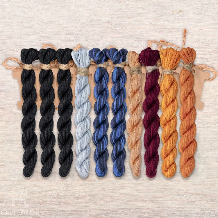 Набор ниток OwlForest для схемы «Волшебный эксперимент» (ПНК)