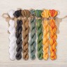 Set of OwlForest Hand-Dyed Threads for “Seabuckthorn Summer” Chart (DMC)