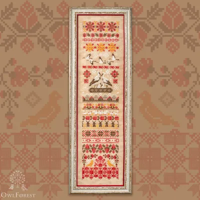 Схема для вышивания «Белорусские мотивы. Аисты»