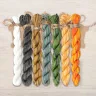 Set of OwlForest Hand-Dyed Threads for “Seabuckthorn Summer” Chart (Thread Trade n.a. Kirov)