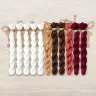 Set of OwlForest Hand-Dyed Threads for the “Winter Scenes. Park” Chart (Thread Trade n.a. Kirov)