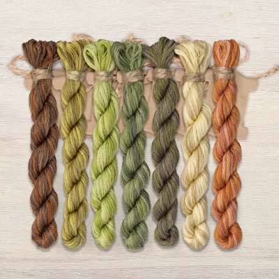 Набор ниток OwlForest для схемы «Ноктюрн» (DMC)