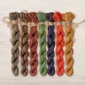 Set of OwlForest Hand-Dyed Threads for the “Forest Alphabet” Chart (DMC)