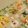Схема для вышивания «Тыквенные домики»