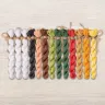 Set of OwlForest Hand-Dyed Threads for the “Matryoshka Dolls” Chart (DMC)