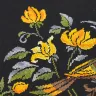 Printed embroidery chart “Amber Bird Night Songs”