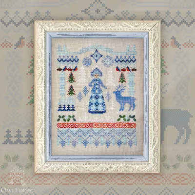 Схема для вышивания «Снегурочка»