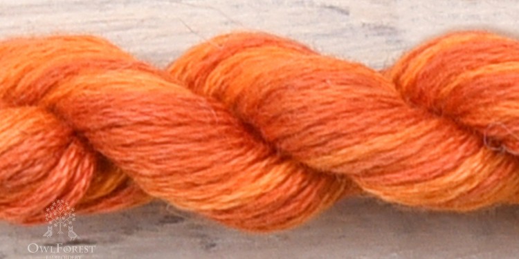 Mouline thread “OwlForest 1611 — Tangerine”