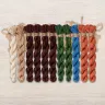 Set of OwlForest Hand-Dyed Threads for the “Fox Meadow” Chart (DMC)