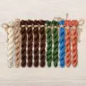 Set of OwlForest Hand-Dyed Threads for the “Fox Meadow” Chart (Thread Trade n.a. Kirov)